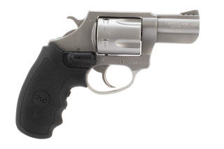 Charter Arms Mag Pug 357 magnum revolver features crimson trace grips